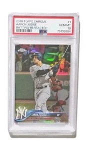 2018 Topps Chrome Refractor #1 Aaron Judge (PSA 10) YANKEES 🔥! - Picture 1 of 3
