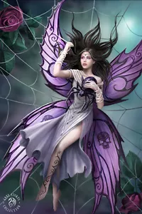 3D Picture Gothic Art Anne Stokes Silk Lure Size 39 x 29 cm approx New Freepost - Picture 1 of 1