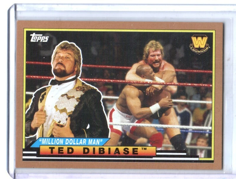 WWE Million Ted Dibiase BL-35 2018 Topps Heritage Bronze Parallel Card SN 95/99 - Image 1 of 1