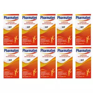 10 X 100s Capsule Pharmaton con Estratto di Ginseng e Selenio Energia Booster - Foto 1 di 7
