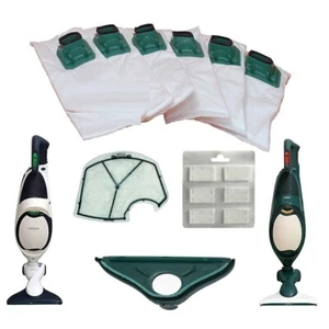 Kit completo Folletto Vk 140/150 6 Sacchi + 1 Spazzola + 1 Griglia + 6 Profumi - Picture 1 of 6