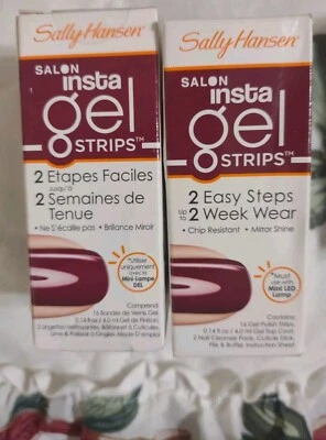 New (2 Pack)Sally Hansen Insta Gel Strips #320 Ruby Do - Image 1 of 4