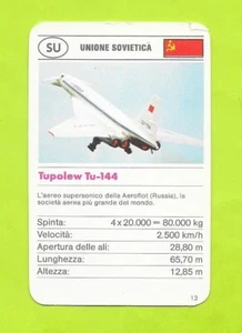Italienische Karte - SU - Tupolew Tu-144 - Bild 1 von 2