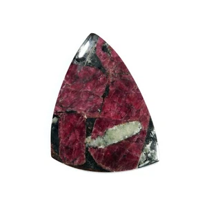 44x34mm Eudialyte Cristal Rojo Natural Cabujón, Mineral Raro, Montañas Khibiny - Imagen 1 de 5