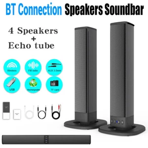 BT Sound bars for TV Home Theater 3D Stereo Surround Bluetooth Speaker System US - Picture 1 of 11