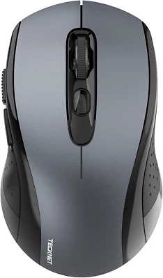 TECKNET Wireless Bluetooth Mouse for Laptop, 2.4G USB-A Wireless Computer Mouse, - Image 1 of 4