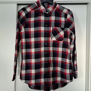 Eddie Bauer Damen Karo Flanell Classic Fit Button Down Hemd Mehrfarbig M - Bild 1 von 9