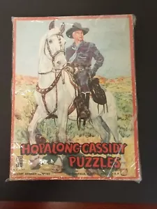 Antique Hopalong Cassidy Puzzle - Original Box - 3 complete puzzles - Picture 1 of 4