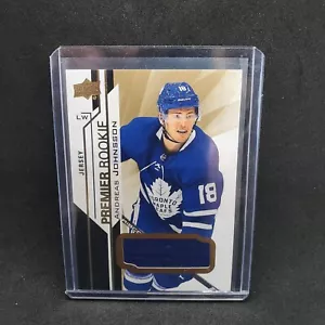 Andreas Johnsson Rookie Patch 2018-19 Upper Deck Premier 83 Toronto Maple Leafs - Picture 1 of 3