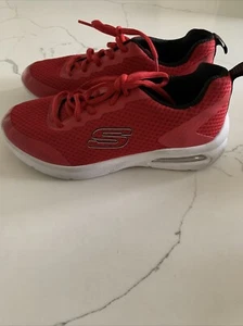 Scarpe da ginnastica Skechers Quick Pulse Trainer rosse giovanili taglia 3,5 usate - Foto 1 di 18