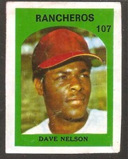 Dave Nelson 1972 Venezuelan Stamp Texas Rangers #107 Super Rare