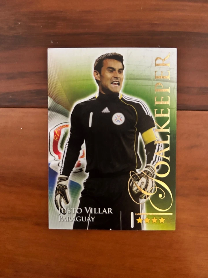 2010 Futera Football Soccer Card Paraguay JUSTO VILLAR Mint - Image 1 of 1