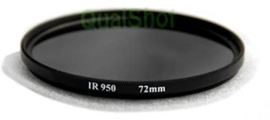 Infrarot IR R72 950nm Glasfilter für Kameraobjektive mit 72mm Filtergewinde - Bild 1 von 1