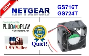 1 x ventola di ricambio silenziosa per Netgear GS716T GS724T GS724Tv2 - Foto 1 di 6