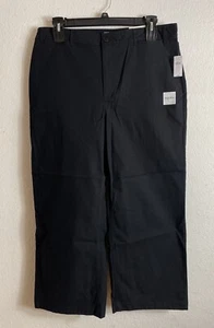 Old Navy Khaki Pants Womens Size 16 High Rise Black - Picture 1 of 5