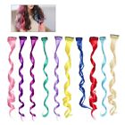 22pcs Colored Clip in Hair Extensions Curly Fake Hair Fashion Hairpieces