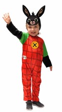 COSTUME BING CARNEVALE VESTITO BAMBINI TG.2/3 - 4/5 ANNI TUTINA CUFFIA E CODA