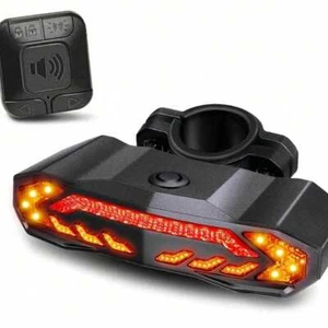 Smart Bike Tail Light Turn Signals Rear Bicycle Alarm Kit Remote Control - Picture 1 of 11