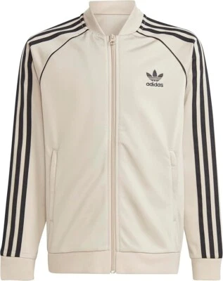 adidas Originals Adicolor Superstar Track Jacket IJ7287 Boys' GS Sz S SMALL TAN - Image 1 of 4