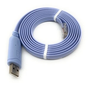 Konsolenkabel USB A C auf Ethernet RJ45 1,8m blau - Bild 1 von 4