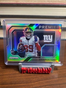 2021 Panini Prizm - Maglie Premier #PJ-12 Kadarius Toney (MEM, RC) - Foto 1 di 2