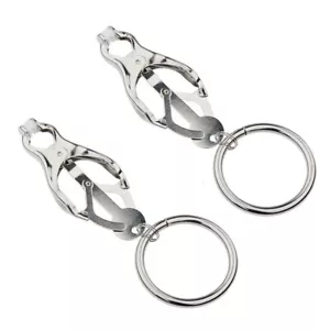 Nipple clamps with rings nipple clips nipple clamps BDSM bondage clams - Picture 1 of 5