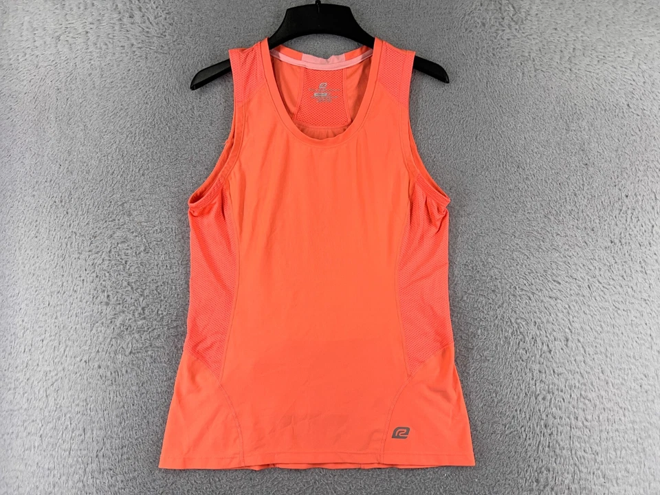 Camisa Roadrunner Mujer Mediana Naranja Alta Visibilidad Tanque Sin Mangas Poliéster Foto 1 de 4