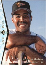1995 SP Silver Baltimore Orioles Baseball Card #122 Harold Baines