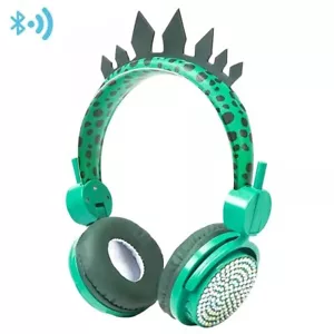 Dinosaur Wireless Headphones for Kids, Bluetooth Over Ear Gaming Headset w/ Mic - Picture 1 of 5