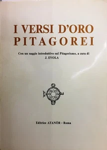 (Esoterismo) I VERSI D'ORO PITAGOREI - Atanòr 1973 - Imagen 1 de 1