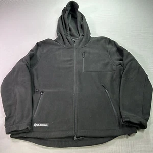 Baerskin Hoodie Mens 2XL Black Fleece Full Zip Utility Jacket Outdoor Tactical - Picture 1 of 10