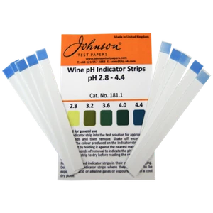 JOHNSON WINE pH INDICATOR STRIPS (pH 2.8-4.4) HOMEBREW - Picture 1 of 1