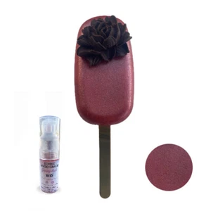 RED Edible Glitter dust, SPRAY 10 grams | Glossy dust , Food grade shimmer - Picture 1 of 2