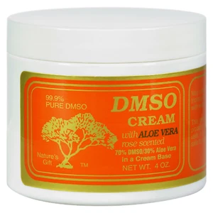 Nature's Gift 99.9% DMSO Rose Scented Cream | 70% DMSO 30% Aloe Vera 4oz. ORANGE - Picture 1 of 1