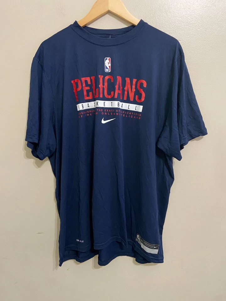 Nike NBA New Orleans Pelicans Team Issue Practice Shirt Men 2XL-T CV3861-419