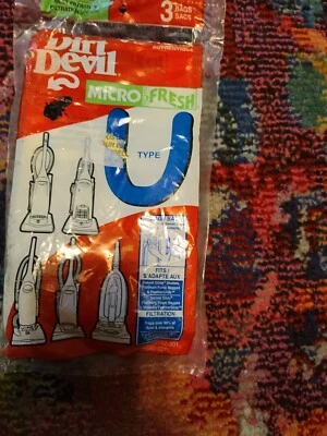 Dirt Devil Type U Microfresh Vacuum Bags 3-Pack - Image 1 of 4