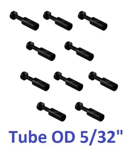 Plug Connector Tube OD 5/32" Push In Air Fitting Plug In Tube Fitting 10 Pieces - Picture 1 of 1