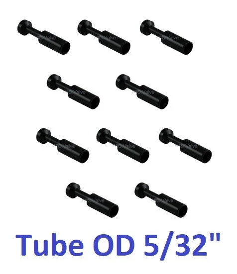 Plug Connector Tube OD 5/32" Push In Air Fitting Plug In Tube Fitting 10 Pieces - Image 1 of 1