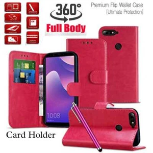 Hülle für iPhone 14 13 12 11 Xs Xs Max XR Luxus Leder Flip Geldbörse Cover - Bild 1 von 7