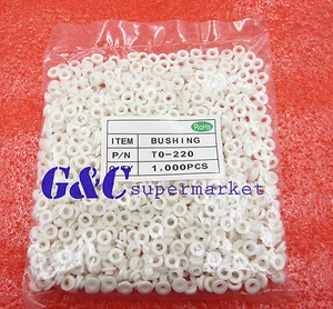 100pcs Insulating Tablets Insulation Bushing TO-220 Pads Circle - Picture 1 of 1