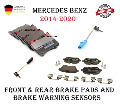 Pastillas de freno delanteras y traseras y sensor para Mercedes-Benz S550 S450 S560 CLS53 E53 SL45 Foto 1 de 4