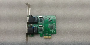 2 Port Gigabit Ethernet PCI-e x1 Network Card - SD-PEX24041 GREAT COND FREE SHIP - Picture 1 of 3