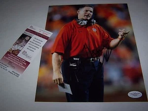 AUBURN TIGERS COACH GENE CHIZIK Signed 8X10 FOOTBALL PHOTO JSA CERTIFIED - Picture 1 of 5