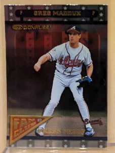 1998 Donruss FAN CLUB GOLD PRESS PROOF #161 Greg Maddux HOF RARE PARALLEL /500 - Picture 1 of 2