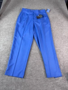 Alan Flusser Golf Pants Men 34x30 Pleated Business Slacks - Picture 1 of 5