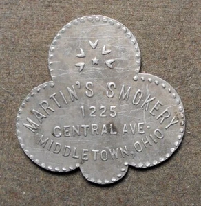 Middleton, Ohio, Martin’s Smokery, 1235 Central Ave. Gut für 5c im Handel. Al - Bild 1 von 2
