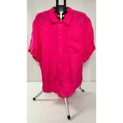 BALENCIAGA Womens Pink Flower Jacquard Logo Shirt Sz F38 (US 6) MSRP $970 NWT - Image 1 of 4