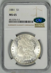 1881 NGC MS65 CAC * Better Date Philly Mint Dollar * #4815296-013 - Picture 1 of 7