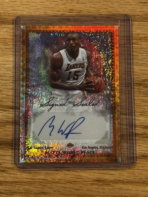Metta World Peace 2025-2026 Topps NBA Signed and Sealed Auto Orange 15/25 - Image 1 of 3