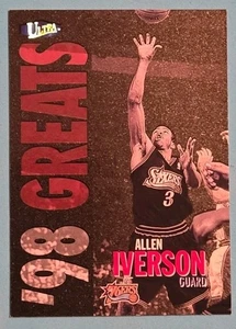 Inserto grande Fleer Ultra Allen Iverson '98 1998 #258G Philadelphia 76ers - Foto 1 di 2
